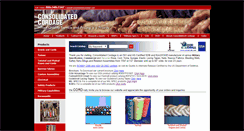 Desktop Screenshot of consolidatedcordage.com