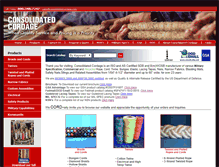 Tablet Screenshot of consolidatedcordage.com